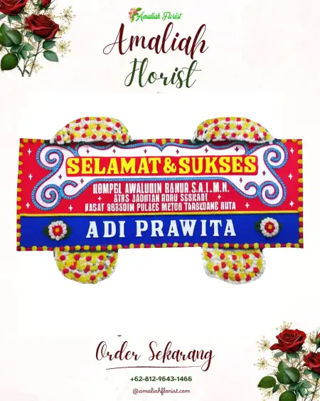 Papan Bunga Ucapan Selamat Dawan